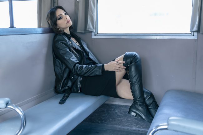 Mauro Lorenzo Fashion Editorial Photographer Advertising emotional Train Cool Inspiration Fall-winter Management Beauty Clean Essential post-production crop studio-session luxury jacket leather blue Portrait young