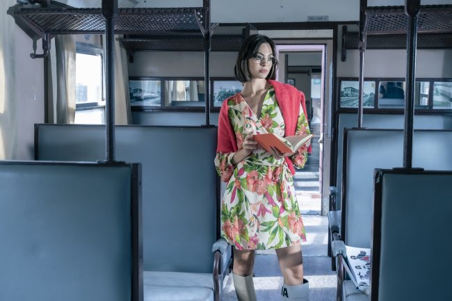 Mauro Lorenzo Fashion Editorial Photographer Advertising emotional Train Cool Inspiration Fall-winter Management Beauty Clean Essential post-production crop studio-session luxury jacket leather blue Portrait young