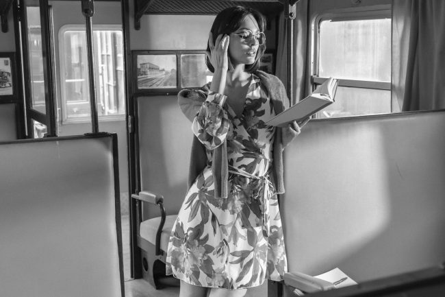 Mauro Lorenzo Fashion Editorial Photographer Advertising emotional Train Cool Inspiration Fall-winter Management Beauty Clean Essential post-production crop studio-session luxury jacket leather blue Portrait young