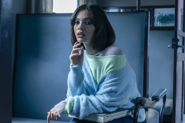 Mauro Lorenzo Fashion Editorial Photographer Advertising emotional Train Cool Inspiration Fall-winter Management Beauty Clean Essential post-production crop studio-session luxury jacket leather blue Portrait young