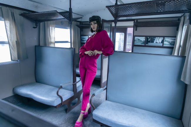 Mauro Lorenzo Fashion Editorial Photographer Advertising emotional Train Cool Inspiration Fall-winter Management Beauty Clean Essential post-production crop studio-session luxury jacket leather blue Portrait young