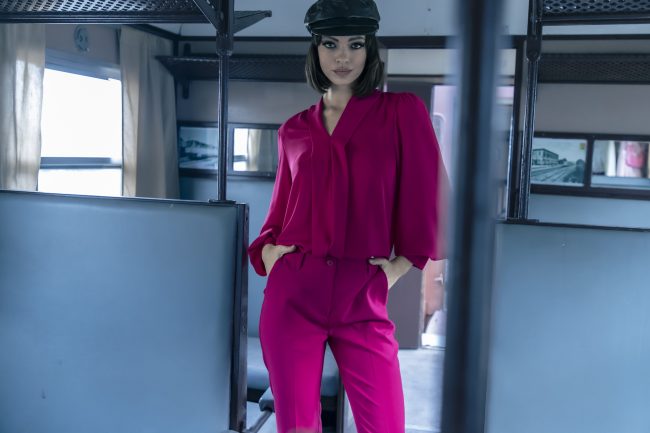 Mauro Lorenzo Fashion Editorial Photographer Advertising emotional Train Cool Inspiration Fall-winter Management Beauty Clean Essential post-production crop studio-session luxury jacket leather blue Portrait young