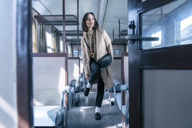 Mauro Lorenzo Fashion Editorial Photographer Advertising emotional Train Cool Inspiration Fall-winter Management Beauty Clean Essential post-production crop studio-session luxury jacket leather blue Portrait young