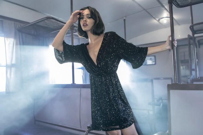 Mauro Lorenzo Fashion Editorial Photographer Advertising emotional Train Cool Inspiration Fall-winter Management Beauty Clean Essential post-production crop studio-session luxury jacket leather blue Portrait young