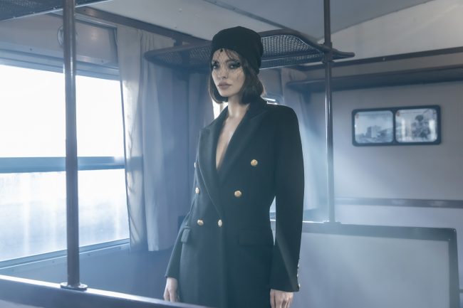 Mauro Lorenzo Fashion Editorial Photographer Advertising emotional Train Cool Inspiration Fall-winter Management Beauty Clean Essential post-production crop studio-session luxury jacket leather blue Portrait young