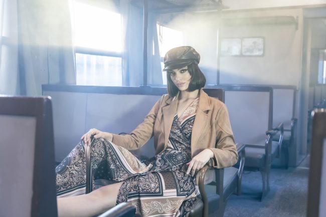 Mauro Lorenzo Fashion Editorial Photographer Advertising emotional Train Cool Inspiration Fall-winter Management Beauty Clean Essential post-production crop studio-session luxury jacket leather blue Portrait young