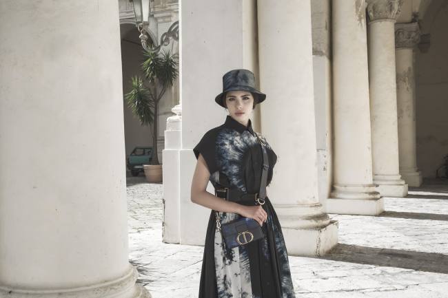 Mauro Lorenzo Fashion Photographer Advertising Campaign Lecce Dior Resort New Collection Santa Croce Sfilata Bag Luxury baroque Moodboard classic boutique movement colours Inspiration artDirector pants church Hat
