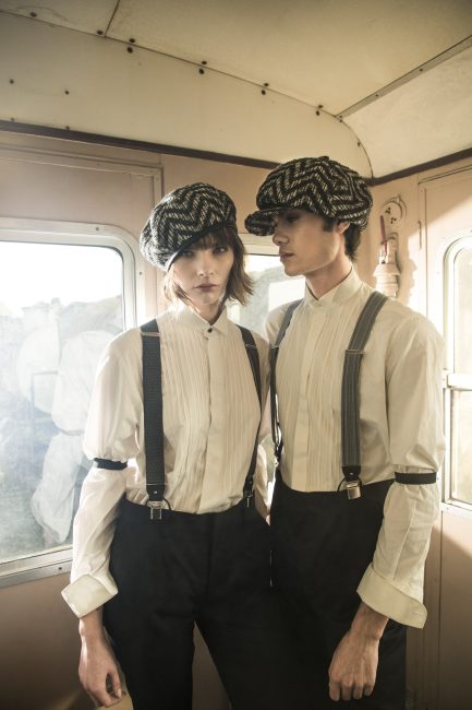 Mauro Lorenzo Fashion Photographer Advertising Campaign cinema Hat Cappelli handmade Doria Pitti Colour Moodboard Boutique Inspiration artDirector hautecouture american luxury sea jacket train leather