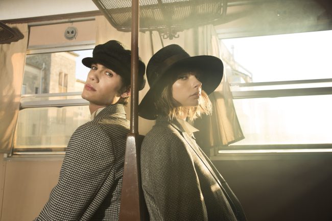 Mauro Lorenzo Fashion Photographer Advertising Campaign cinema Hat Cappelli handmade Doria Pitti Colour Moodboard Boutique Inspiration artDirector hautecouture american luxury sea jacket train leather