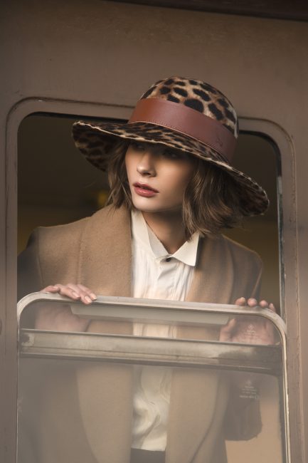 Mauro Lorenzo Fashion Photographer Advertising Campaign cinema Hat Cappelli handmade Doria Pitti Colour Moodboard Boutique Inspiration artDirector hautecouture american luxury sea jacket train leather