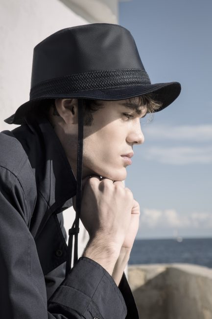 Mauro Lorenzo Fashion Photographer Advertising Campaign cinema Hat Cappelli handmade Doria Pitti Colour Moodboard Boutique Inspiration artDirector hautecouture american luxury sea jacket train leather