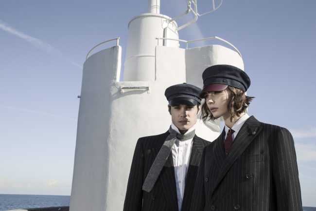 Mauro Lorenzo Fashion Photographer Advertising Campaign cinema Hat Cappelli handmade Doria Pitti Colour Moodboard Boutique Inspiration artDirector hautecouture american luxury sea jacket train leather