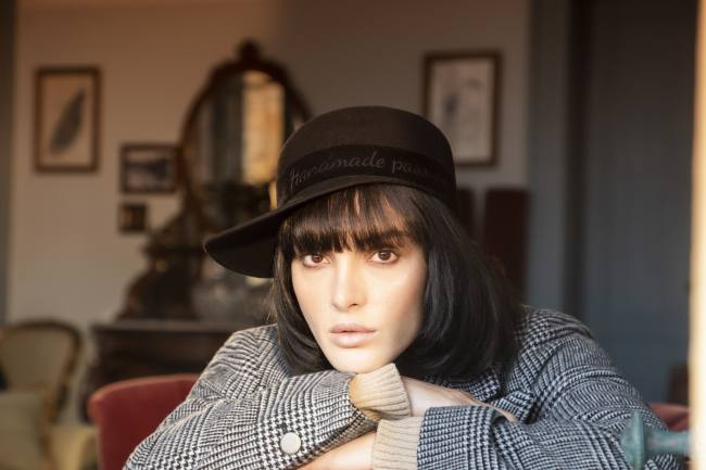 Mauro Lorenzo Fashion Photographer Advertising Campaign studio Hat Cappelli handmade Doria Pitti Colours Moodboard Boutique Inspiration artDirector hautecouture american luxury sea jacket blue leather