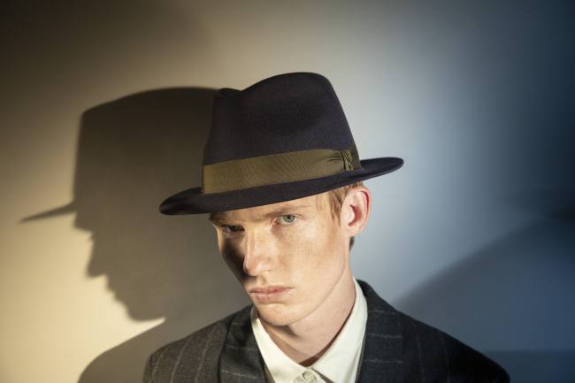 Mauro Lorenzo Fashion Photographer Advertising Campaign studio Hat Cappelli handmade Doria Pitti Colours Moodboard Boutique Inspiration artDirector hautecouture american luxury sea jacket blue leather