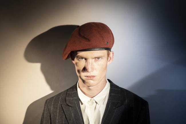 Mauro Lorenzo Fashion Photographer Advertising Campaign studio Hat Cappelli handmade Doria Pitti Colours Moodboard Boutique Inspiration artDirector hautecouture american luxury sea jacket blue leather