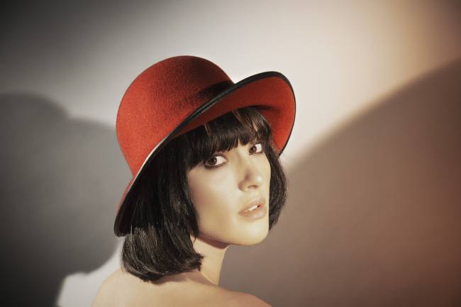 Mauro Lorenzo Fashion Photographer Advertising Campaign studio Hat Cappelli handmade Doria Pitti Colours Moodboard Boutique Inspiration artDirector hautecouture american luxury sea jacket blue leather