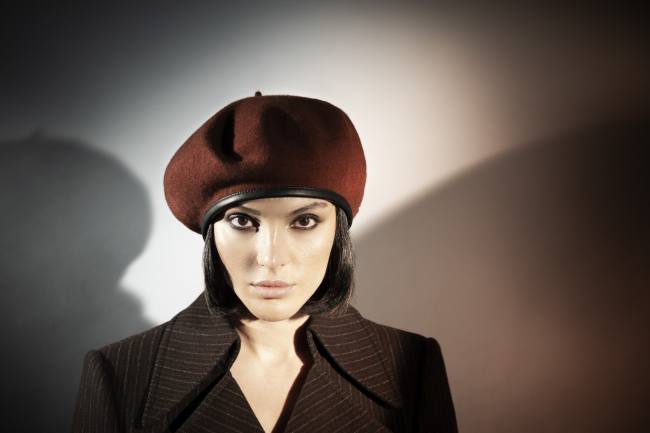 Mauro Lorenzo Fashion Photographer Advertising Campaign studio Hat Cappelli handmade Doria Pitti Colours Moodboard Boutique Inspiration artDirector hautecouture american luxury sea jacket blue leather