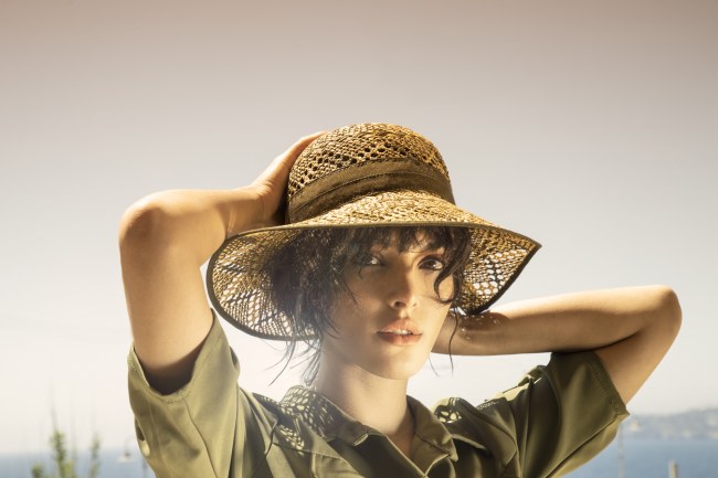 Mauro Lorenzo Fashion Photographer Advertising Campaign studio Hat Cappelli handmade Doria Pitti Colours Moodboard Boutique Inspiration artDirector hautecouture american luxury sea jacket blue leather