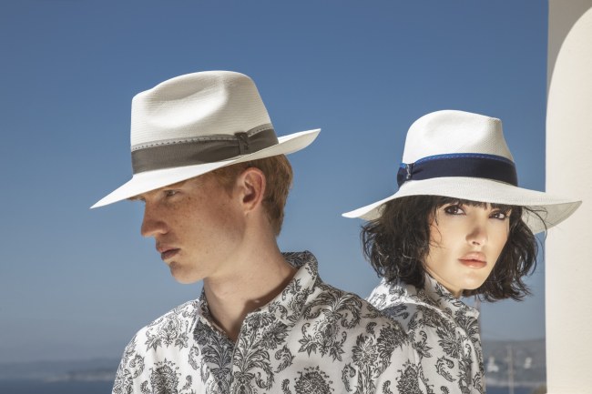 Mauro Lorenzo Fashion Photographer Advertising Campaign studio Hat Cappelli handmade Doria Pitti Colours Moodboard Boutique Inspiration artDirector hautecouture american luxury sea jacket blue leather