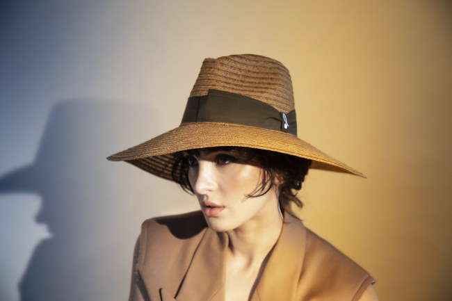 Mauro Lorenzo Fashion Photographer Advertising Campaign studio Hat Cappelli handmade Doria Pitti Colours Moodboard Boutique Inspiration artDirector hautecouture american luxury sea jacket blue leather