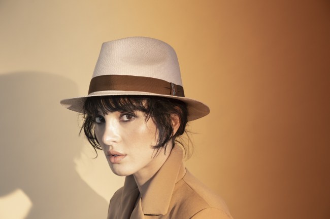 Mauro Lorenzo Fashion Photographer Advertising Campaign studio Hat Cappelli handmade Doria Pitti Colours Moodboard Boutique Inspiration artDirector hautecouture american luxury sea jacket blue leather