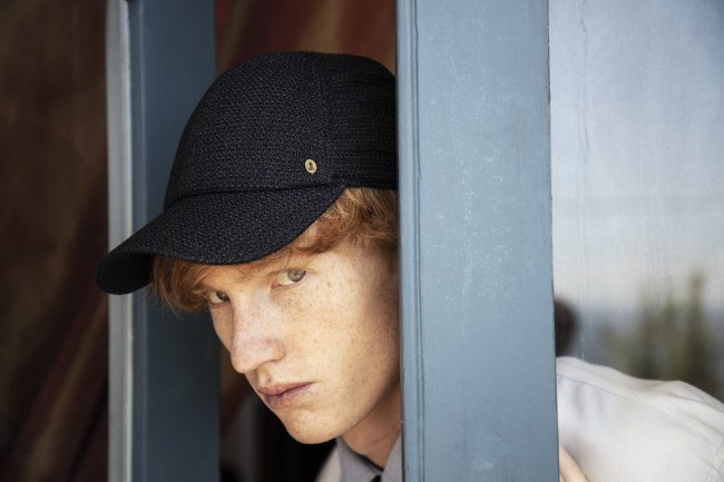 Mauro Lorenzo Fashion Photographer Advertising Campaign studio Hat Cappelli handmade Doria Pitti Colours Moodboard Boutique Inspiration artDirector hautecouture american luxury sea jacket blue leather