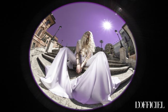 Mauro Lorenzo Fashion Photographer Advertising Campaign studio Hat Cappelli handmade L'Officiel Baltic White Moodboard Piazzadispagna Inspiration artDirector hautecouture fontanaditrevi luxury roma jacket editorial