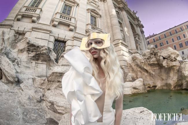 Mauro Lorenzo Fashion Photographer Advertising Campaign studio Hat Cappelli handmade L'Officiel Baltic White Moodboard Piazzadispagna Inspiration artDirector hautecouture fontanaditrevi luxury roma jacket editorial