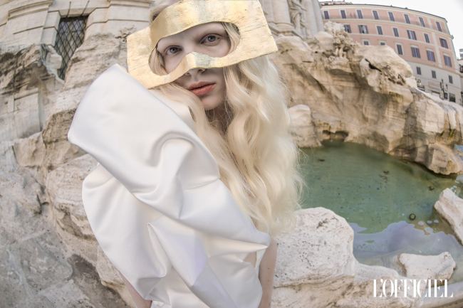 Mauro Lorenzo Fashion Photographer Advertising Campaign studio Hat Cappelli handmade L'Officiel Baltic White Moodboard Piazzadispagna Inspiration artDirector hautecouture fontanaditrevi luxury roma jacket editorial