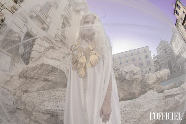 Mauro Lorenzo Fashion Photographer Advertising Campaign studio Hat Cappelli handmade L'Officiel Baltic White Moodboard Piazzadispagna Inspiration artDirector hautecouture fontanaditrevi luxury roma jacket editorial