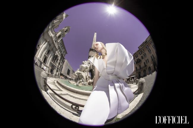 Mauro Lorenzo Fashion Photographer Advertising Campaign studio Hat Cappelli handmade L'Officiel Baltic White Moodboard Piazzadispagna Inspiration artDirector hautecouture fontanaditrevi luxury roma jacket editorial
