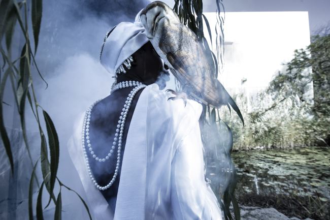 Mauro Lorenzo Fashion Photographer Advertising Campaign studio Hat Cappelli handmade animals cordella botanic Moodboard nature Inspiration artDirector hautecouture new era luxury white jacket editorial