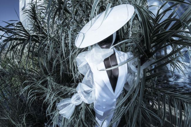 Mauro Lorenzo Fashion Photographer Advertising Campaign studio Hat Cappelli handmade animals cordella botanic Moodboard nature Inspiration artDirector hautecouture new era luxury white jacket editorial