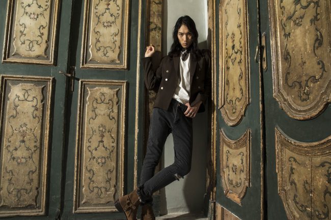 Mauro Lorenzo Fashion Photographer Advertising Campaign studio Hat Cappelli handmade marsem gentleman rocker rock  baroque Moodboard classic movement cinema Inspiration artDirector man dimora pants jacket-0298