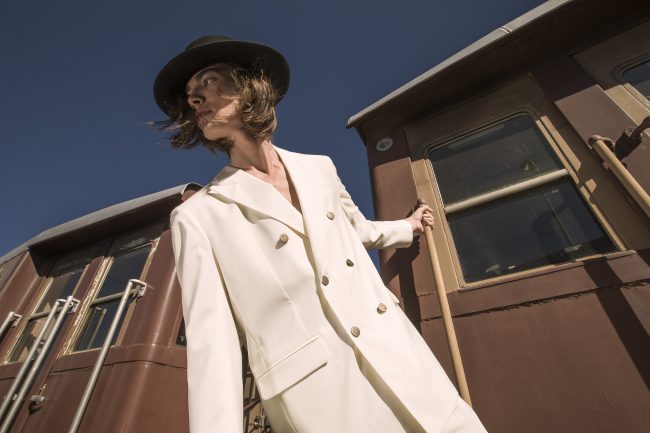 Mauro Lorenzo Fashion Photographer Advertising Campaign studio Hat Cappelli handmade marsem gentleman rocker rock  treno Moodboard biancoenero lindberg cinema Inspiration artDirector man train pants jacket