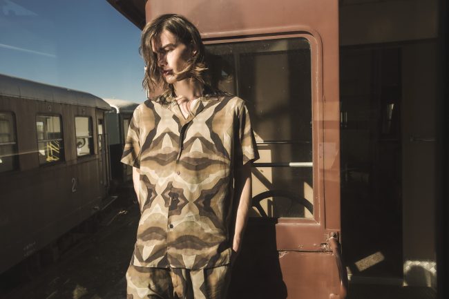 Mauro Lorenzo Fashion Photographer Advertising Campaign studio Hat Cappelli handmade marsem gentleman rocker rock  treno Moodboard biancoenero lindberg cinema Inspiration artDirector man train pants jacket