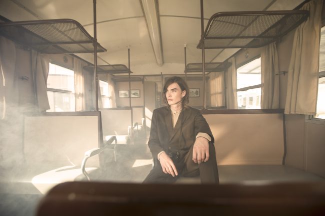 Mauro Lorenzo Fashion Photographer Advertising Campaign studio Hat Cappelli handmade marsem gentleman rocker rock  treno Moodboard biancoenero lindberg cinema Inspiration artDirector man train pants jacket