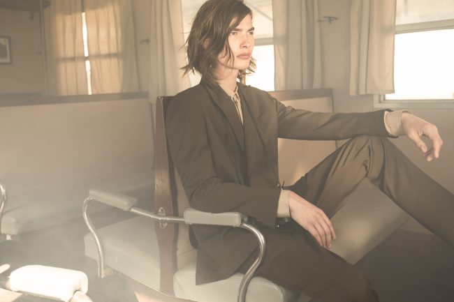 Mauro Lorenzo Fashion Photographer Advertising Campaign studio Hat Cappelli handmade marsem gentleman rocker rock  treno Moodboard biancoenero lindberg cinema Inspiration artDirector man train pants jacket