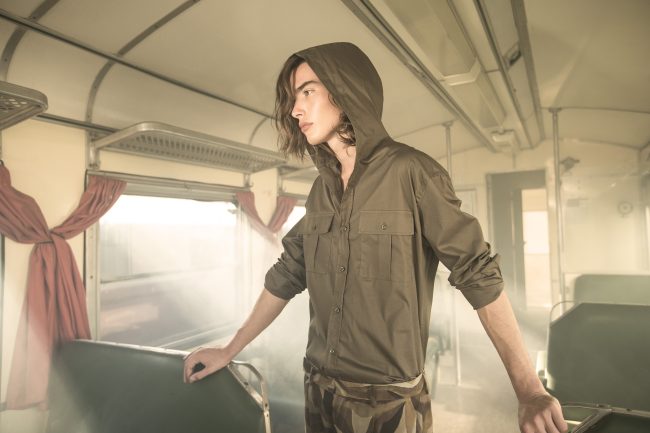 Mauro Lorenzo Fashion Photographer Advertising Campaign studio Hat Cappelli handmade marsem gentleman rocker rock  treno Moodboard biancoenero lindberg cinema Inspiration artDirector man train pants jacket