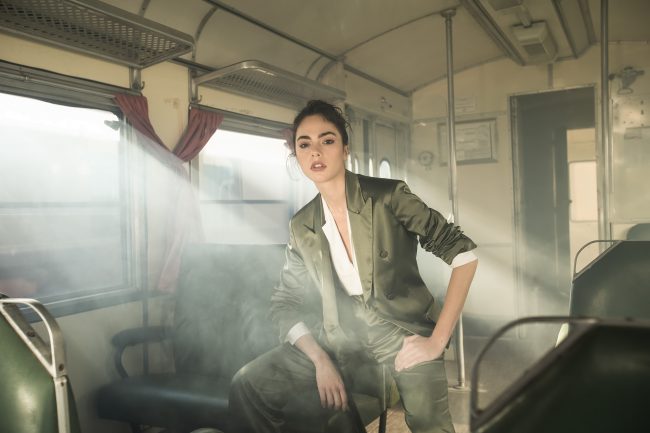 Mauro Lorenzo Fashion Photographer Advertising Campaign studio Hat Cappelli handmade marsem gentleman rocker rock  treno Moodboard biancoenero lindberg cinema Inspiration artDirector man train pants jacket