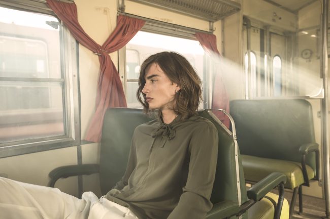 Mauro Lorenzo Fashion Photographer Advertising Campaign studio Hat Cappelli handmade marsem gentleman rocker rock  treno Moodboard biancoenero lindberg cinema Inspiration artDirector man train pants jacket