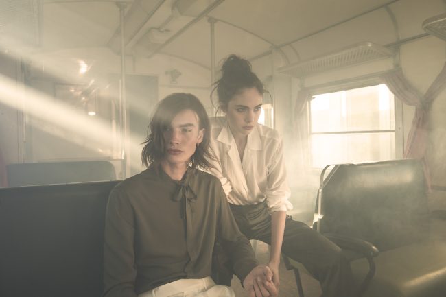 Mauro Lorenzo Fashion Photographer Advertising Campaign studio Hat Cappelli handmade marsem gentleman rocker rock  treno Moodboard biancoenero lindberg cinema Inspiration artDirector man train pants jacket