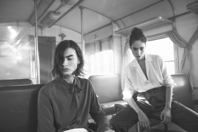 Mauro Lorenzo Fashion Photographer Advertising Campaign studio Hat Cappelli handmade marsem gentleman rocker rock  treno Moodboard biancoenero lindberg cinema Inspiration artDirector man train pants jacket