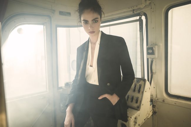 Mauro Lorenzo Fashion Photographer Advertising Campaign studio Hat Cappelli handmade marsem gentleman rocker rock  treno Moodboard biancoenero lindberg cinema Inspiration artDirector man train pants jacket