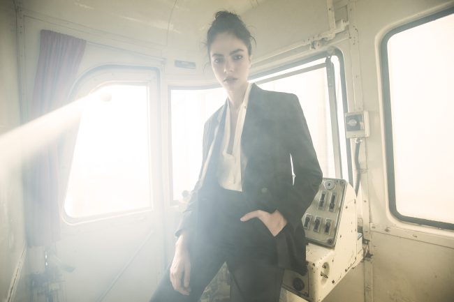 Mauro Lorenzo Fashion Photographer Advertising Campaign studio Hat Cappelli handmade marsem gentleman rocker rock  treno Moodboard biancoenero lindberg cinema Inspiration artDirector man train pants jacket