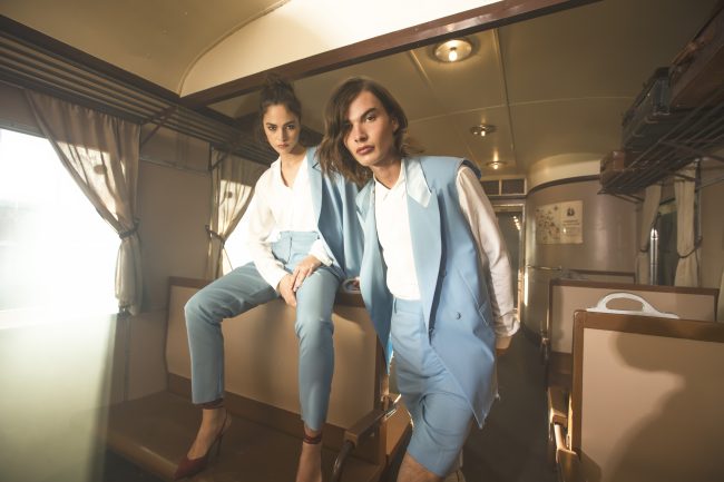 Mauro Lorenzo Fashion Photographer Advertising Campaign studio Hat Cappelli handmade marsem gentleman rocker rock  treno Moodboard biancoenero lindberg cinema Inspiration artDirector man train pants jacket