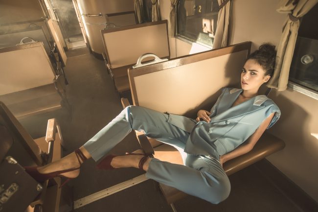 Mauro Lorenzo Fashion Photographer Advertising Campaign studio Hat Cappelli handmade marsem gentleman rocker rock  treno Moodboard biancoenero lindberg cinema Inspiration artDirector man train pants jacket