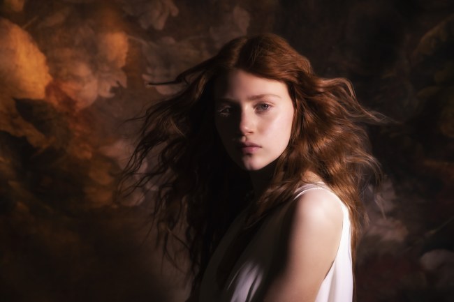 Mauro Lorenzo Fashion Photographer Advertising Campaign studio L'Oreal Kerastase altamoda hair hairstyle Loreal Venus Whitedress Moodboard tendence luxury redhair artDirector woman Paris cool hunter flower longhair 