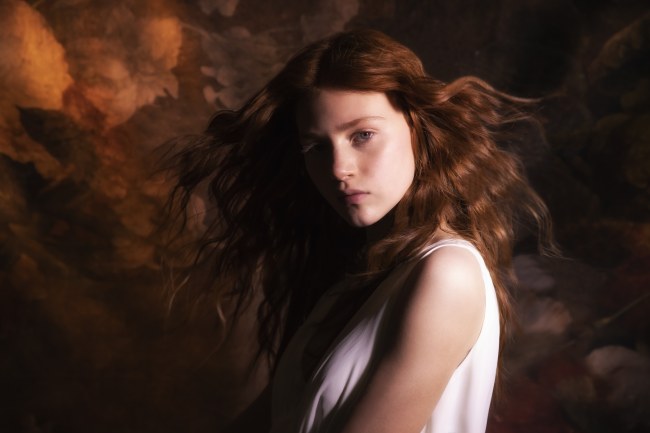 Mauro Lorenzo Fashion Photographer Advertising Campaign studio L'Oreal Kerastase altamoda hair hairstyle Loreal Venus Whitedress Moodboard tendence luxury redhair artDirector woman Paris cool hunter flower longhair 