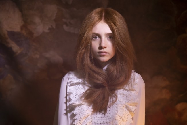 Mauro Lorenzo Fashion Photographer Advertising Campaign studio L'Oreal Kerastase altamoda hair hairstyle Loreal Venus Whitedress Moodboard tendence luxury redhair artDirector woman Paris cool hunter flower longhair 